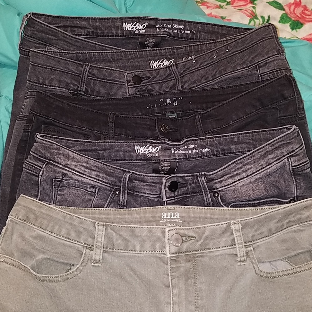 5 pairs of jeans size 14